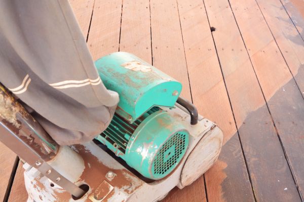 Cedar Deck Sanding in Maryville